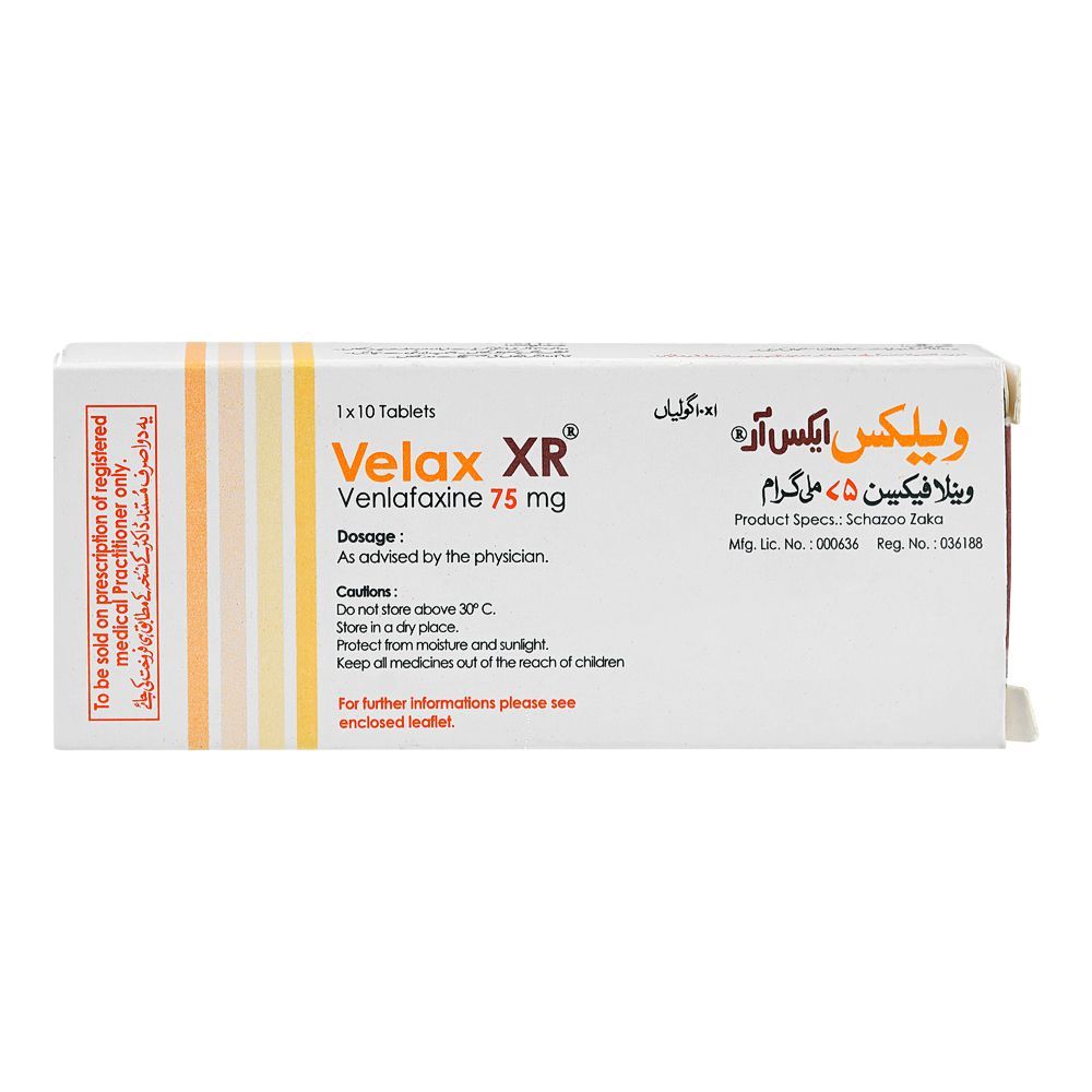 Velax Xr Tablets 75Mg