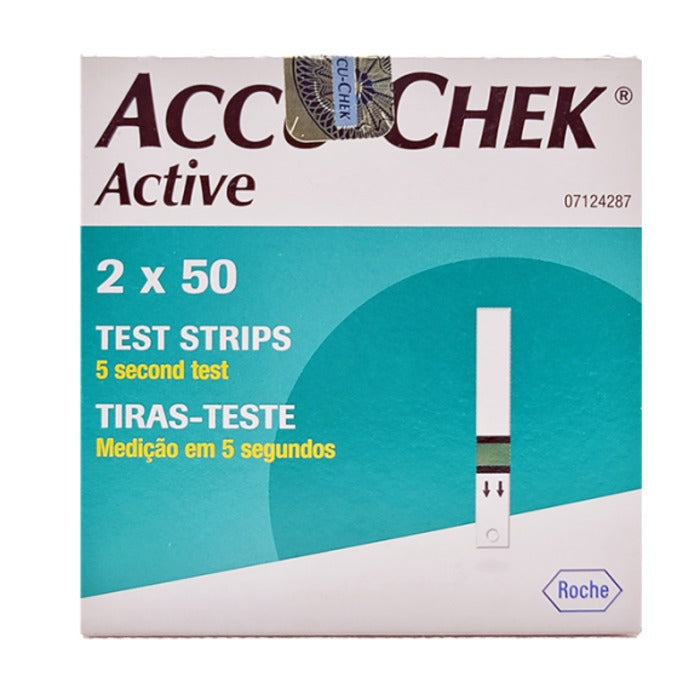 Accu-Chek Active Blood Glucose Strips – Pack of 50