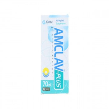 Amclav Plus 70Ml Suspension 475Mg/5Ml