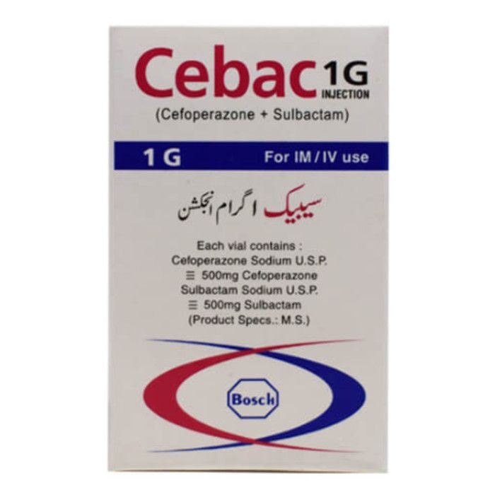 Cebac Im/Iv Injection 1G