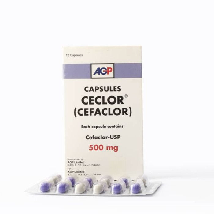Ceclor Capsules 500Mg