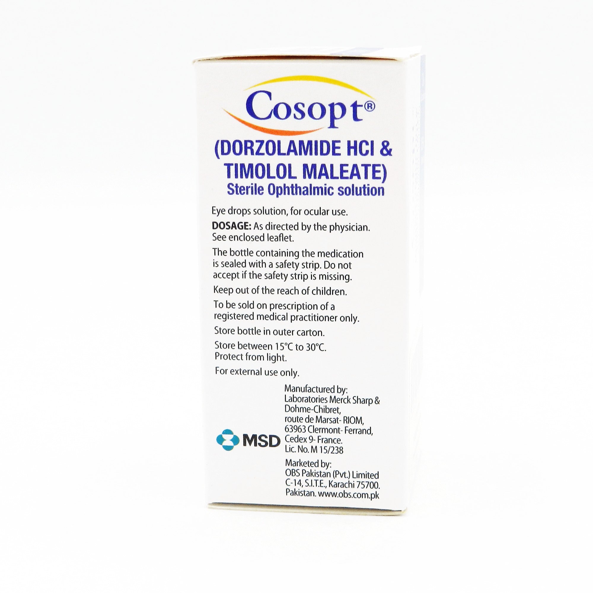 Cosopt Eye Drops 5Ml