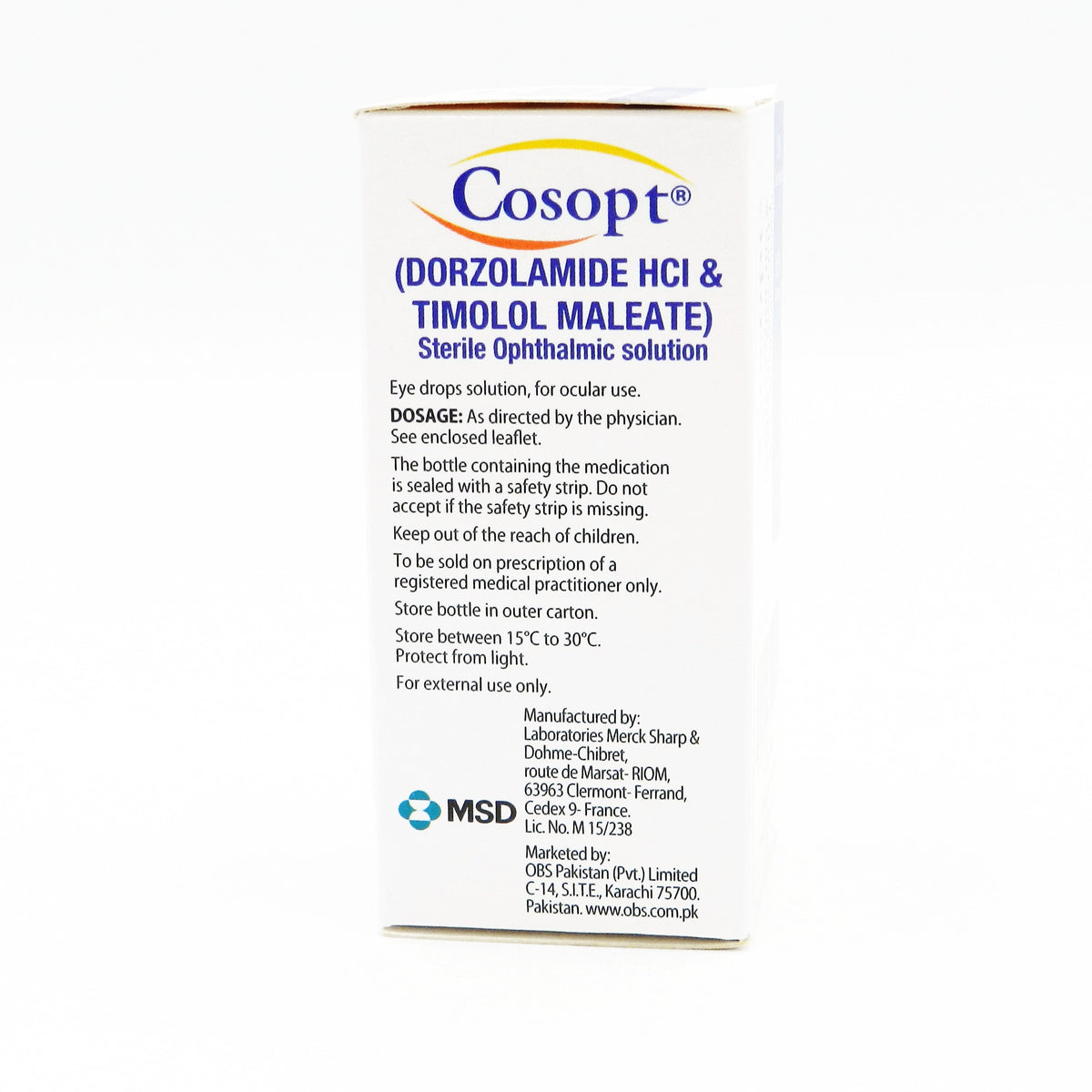 Cosopt Eye Drops 5Ml