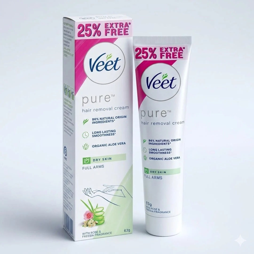 Veet Pure Hair Removal Cream For Normal Skin 63G