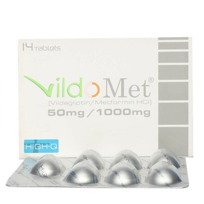Vildomet Tablets 50Mg/1000Mg