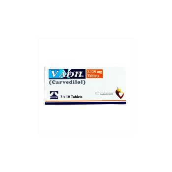 Vadil Tablets 3.125Mg (1 Strip = 10 Tablets)