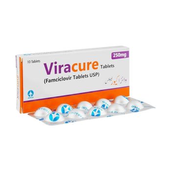 Viracure Tablets 250Mg (1 Box = 1 Strip)(1 Strip = 10 Tablets)