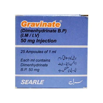 Searle Pakistan Gravinate Injection 25 Ampoules X 1ml - GI Drugs