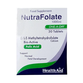 Nutra Folate Tablets 1000Mcg  (1 Box = 30 Tablets)