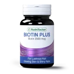 Nutrifactor Biotin Plus Tablets 2500Mcg  (1 Bottle = 60 Tablets)
