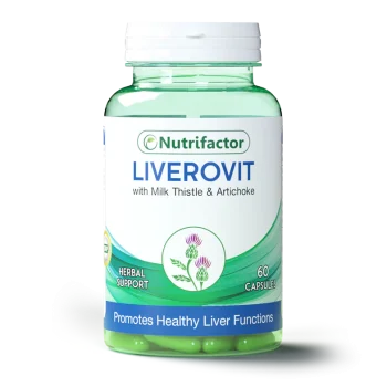 Nutrifactor Liverovit Capsules (1 Bottle = 60 Capsules)