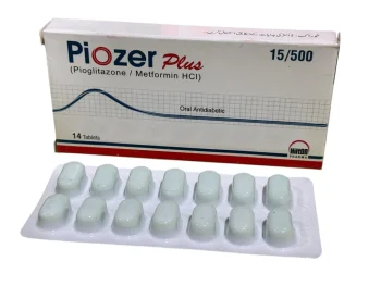 Piozer Plus Tablets 15Mg/500Mg (1 Box = 1 Strip)(1 Strip = 14 Tablets)