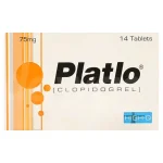 Platlo Tablets 75Mg (1 Box = 2 Strips) (1 Strip = 7 Tablets)