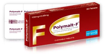 Polymalt-F Tablets 100Mg+0.35Mg (1 Strip = 10 Tablets)