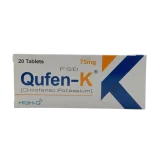 Qufen-K Tablets 75Mg (1 Box = 2 Strips) (1 Strip = 10 Tablets)