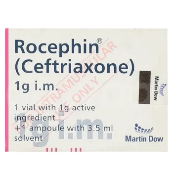 Rocephin Im Injection 1G (1 Box = 1 Injection)
