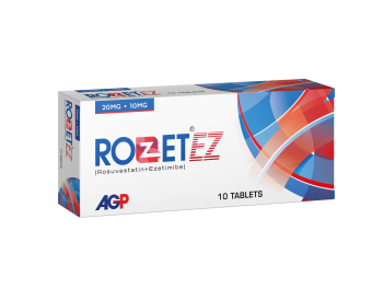 Rozet Ez Tablets 20Mg/10Mg (1 Box = 1 Strip)(1 Strip = 10 Tablets)