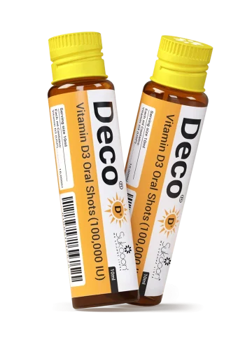 Sukoon Deco Vitamin D3 Oral Shots 10Ml (100,000 Iu) (1 Box = 4 Pcs)