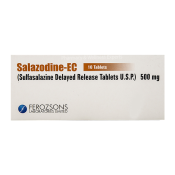 Salazodine Ec Tablets 500Mg (1 Box = 1 Strip)(1 Strip = 10 Tablets)