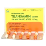 Transamin Capsules 250Mg (1 Strip = 10 Capsules)