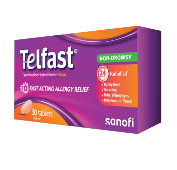 Telfast Tablets 120Mg (1 Box = 1 Strip)(1 Strip = 14 Tablets)
