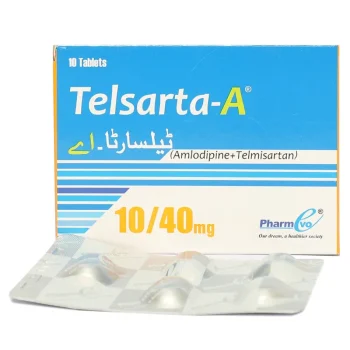 Telsarta A Tablets 10Mg/40Mg (1 Box = 1 Strip)(1 Strip = 10 Tablets)