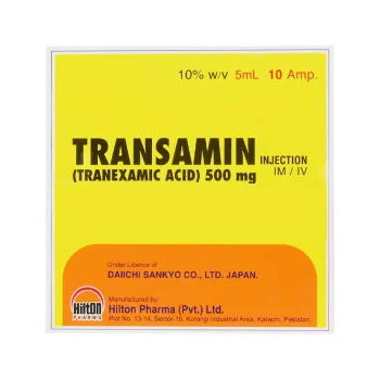 Transamin Im/Iv Injection 500Mg 5Ml (1 Box = 10 Ampoules)
