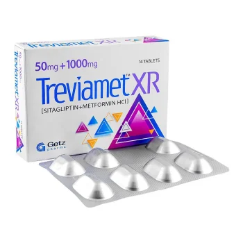 Treviamet-Xr Tablets 50Mg+1000Mg (1 Strip = 7 Tablets)