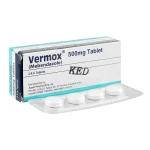 Vermox Tablets 500Mg (1 Strip = 3 Tablets)