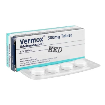 Vermox Tablets 500Mg (1 Strip = 3 Tablets)