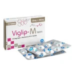 Viglip-M Tablets 50Mg/500Mg (1 Box = 2 Strips) (1 Strip = 7 Tablets)