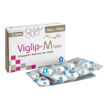 Viglip-M Tablets 50Mg/500Mg (1 Box = 2 Strips) (1 Strip = 7 Tablets)