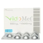 Vildomet Tablets 50Mg/1000Mg (1 Box = 2 Strips) (1 Strip = 7 Tablets)