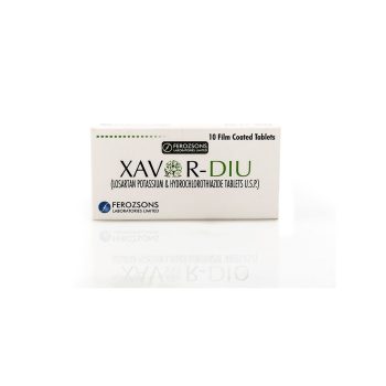Xavor-Diu Tablets 50Mg/12.5Mg (1 Box = 1 Strip)(1 Strip = 10 Tablets)