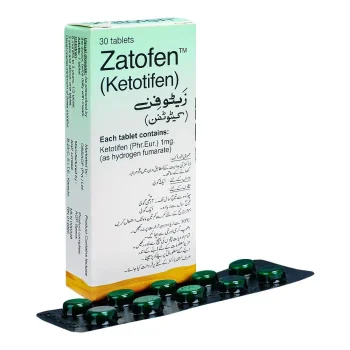 Zatofen Tablets 1Mg (1 Strip = 10 Tablets)