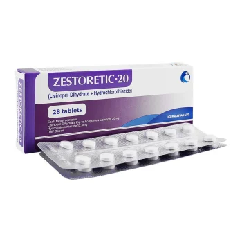 Zestoretic-20 Tablets 20Mg/12.5Mg (1 Strip = 14 Tablets)