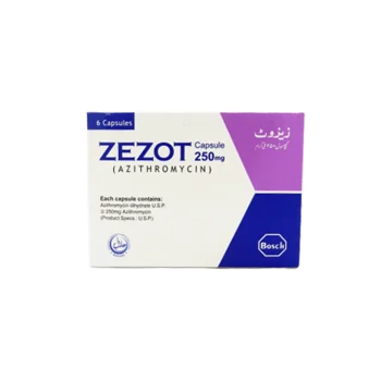 Zezot Capsules 250Mg (1 Box = 1 Strip)(1 Strip = 6 Capsules)