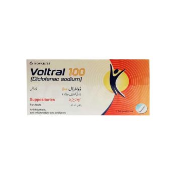 Voltral Suppositories 100Mg (1 Box = 5 Suppositories)